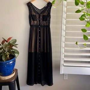 StyleMint Sheer Maxi Dress